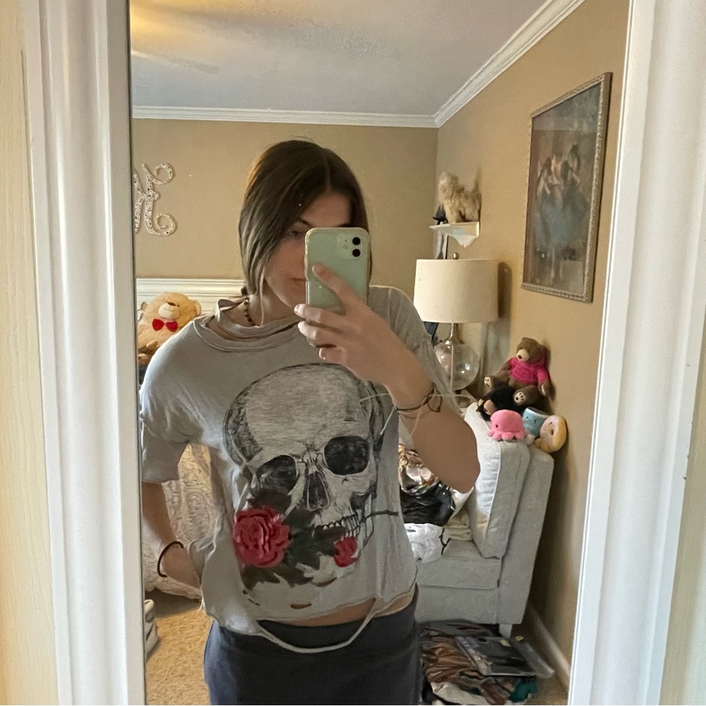 Distressed Skull Shirt
